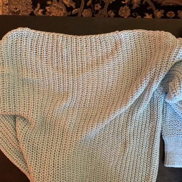 Sweater, Italy M, blue sky. 50% Cotton, 50% Acrylic. - Picture 16 of 16